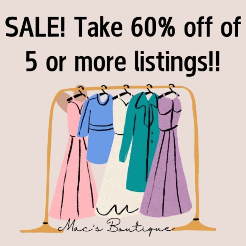 Take 60% off of 5 or more listings!!